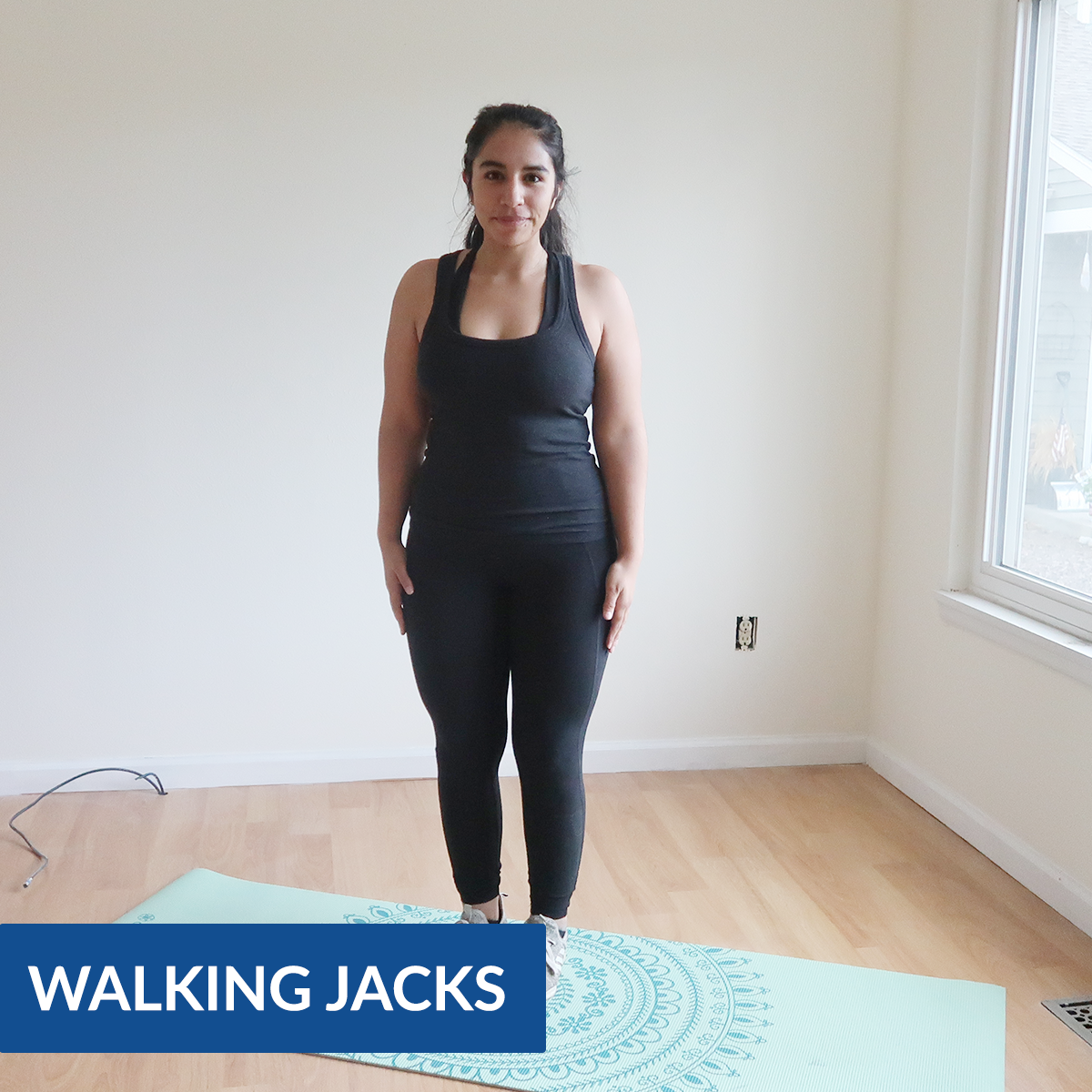 Walking best sale jacks exercise